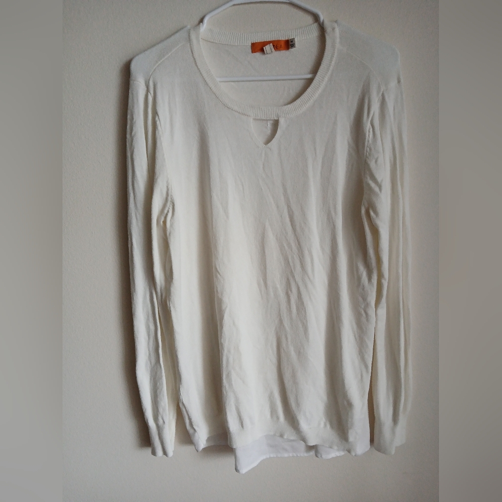 One A Women's Sweater long sleeve White Medium